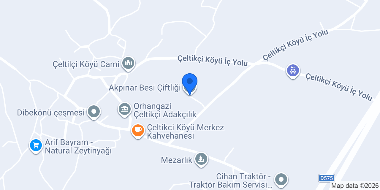 Akpınar Besi Çiftliği konumu