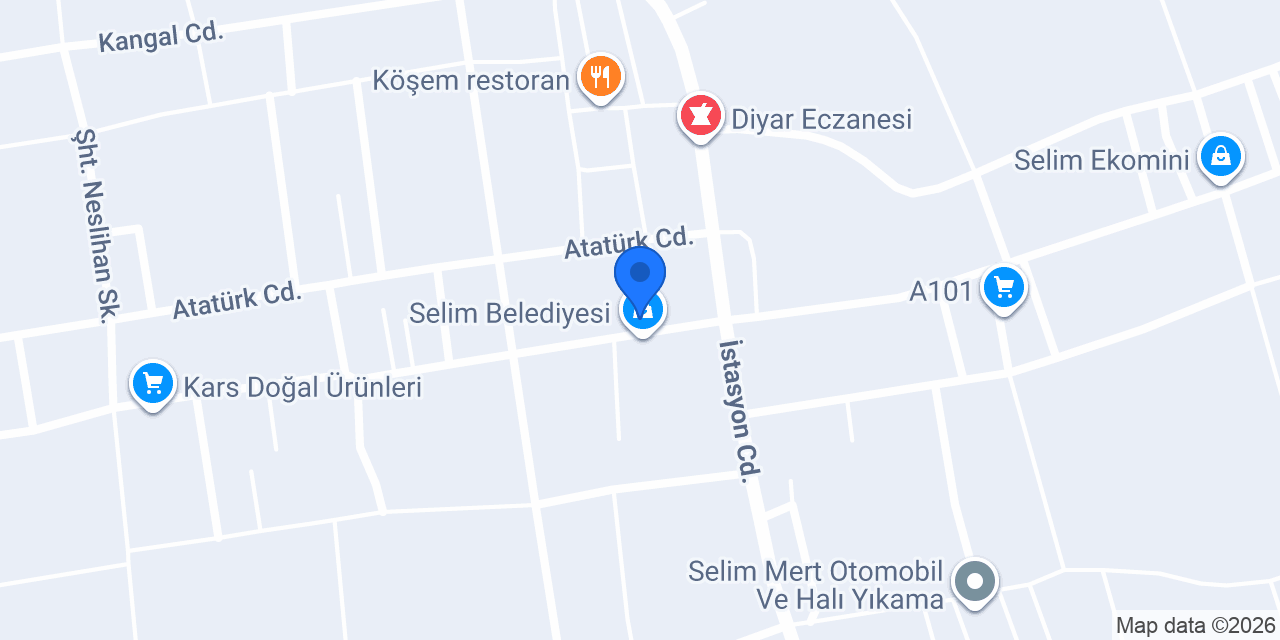 Selim İlçe Milli Eğitim Müdürlüğü konumu