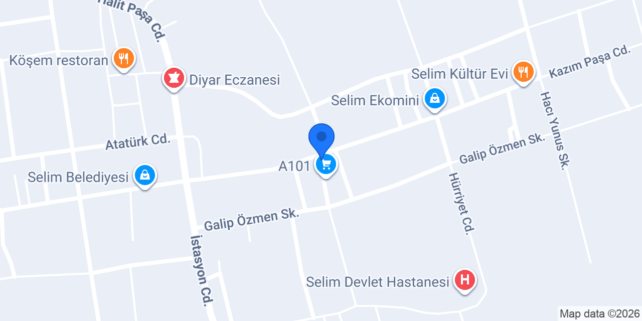 Selim Veteriner Kliniği konumu