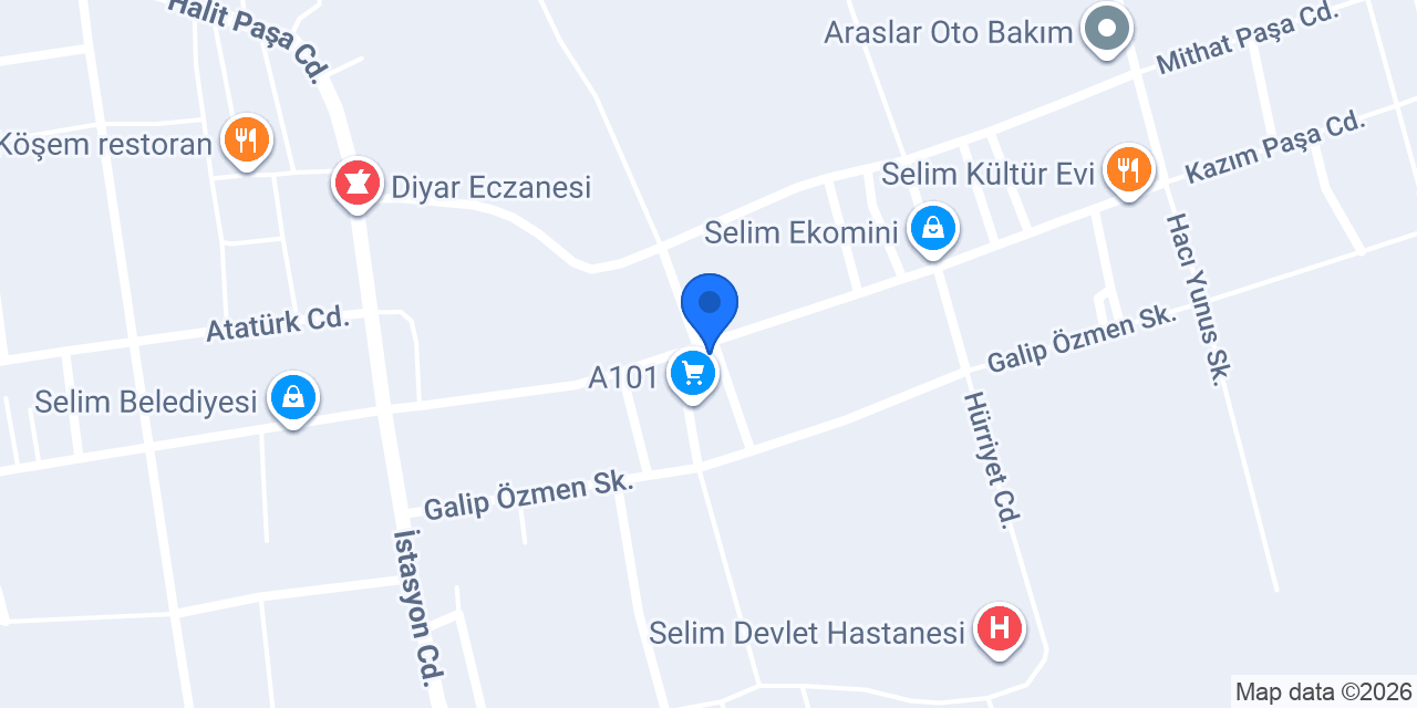 Ceren Veteriner Kliniği konumu