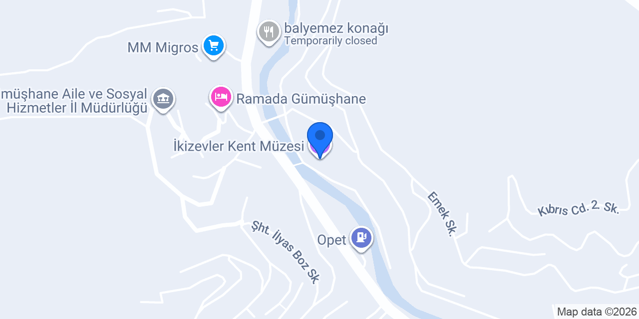 İkizevler Kent Müzesi konumu