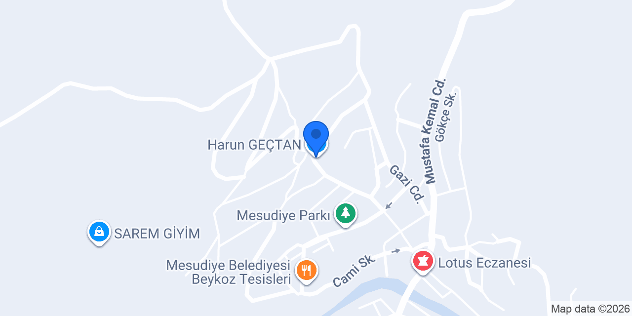 Harun GEÇTAN konumu