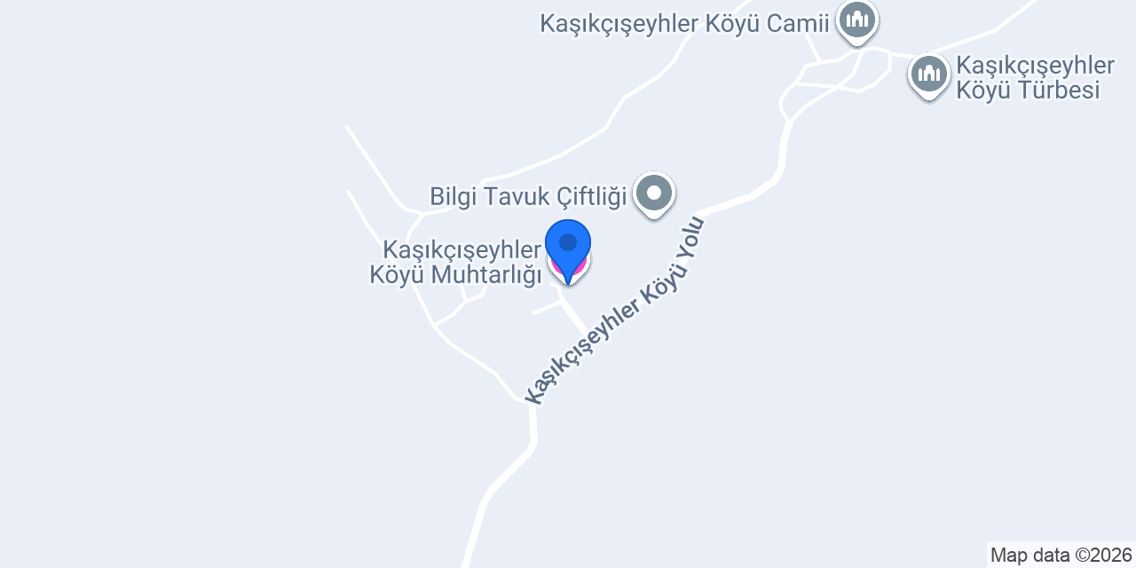 Kaşıkçışeyhler Köyü Muhtarlığı konumu