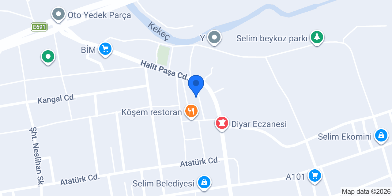 Bambi Yatak - Yeke Mobilya konumu