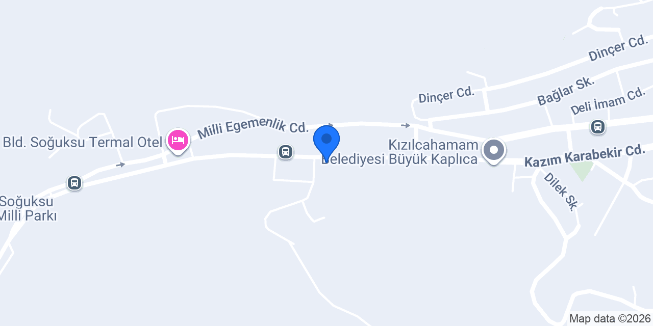 ÇELİK EMLAK KIZILCAHAMAM konumu