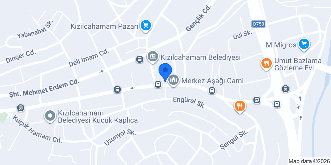 Halkbank Kızılcahamam Şubesi konumu