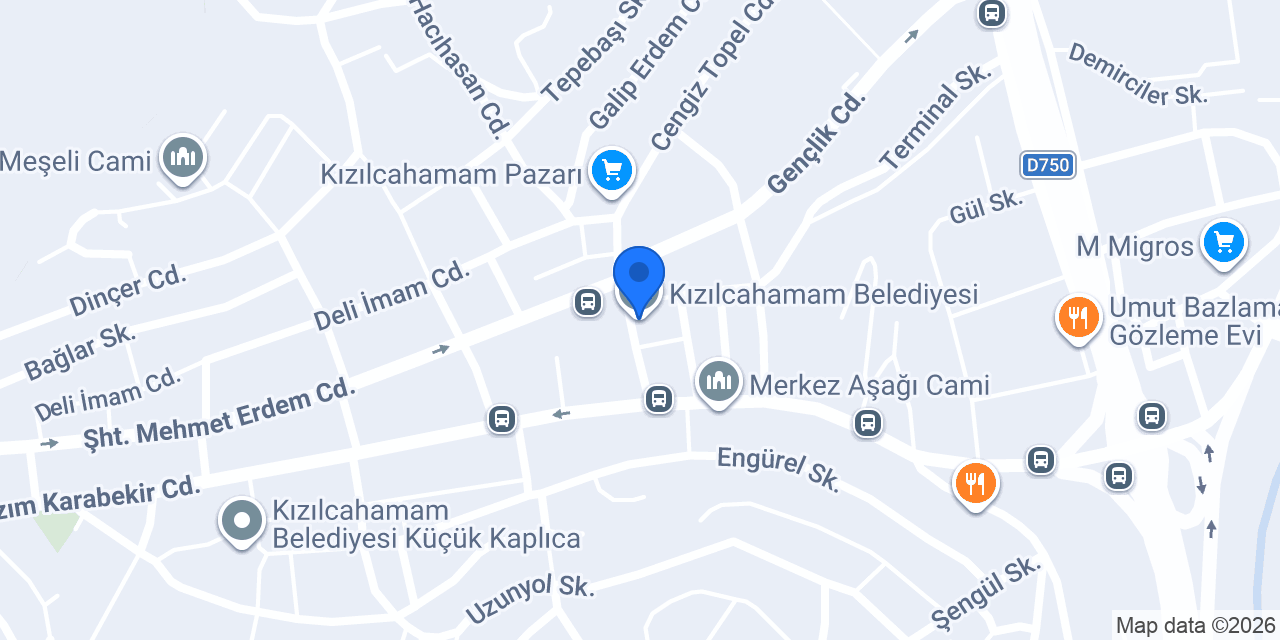 Kızılcahamam Belediyesi konumu