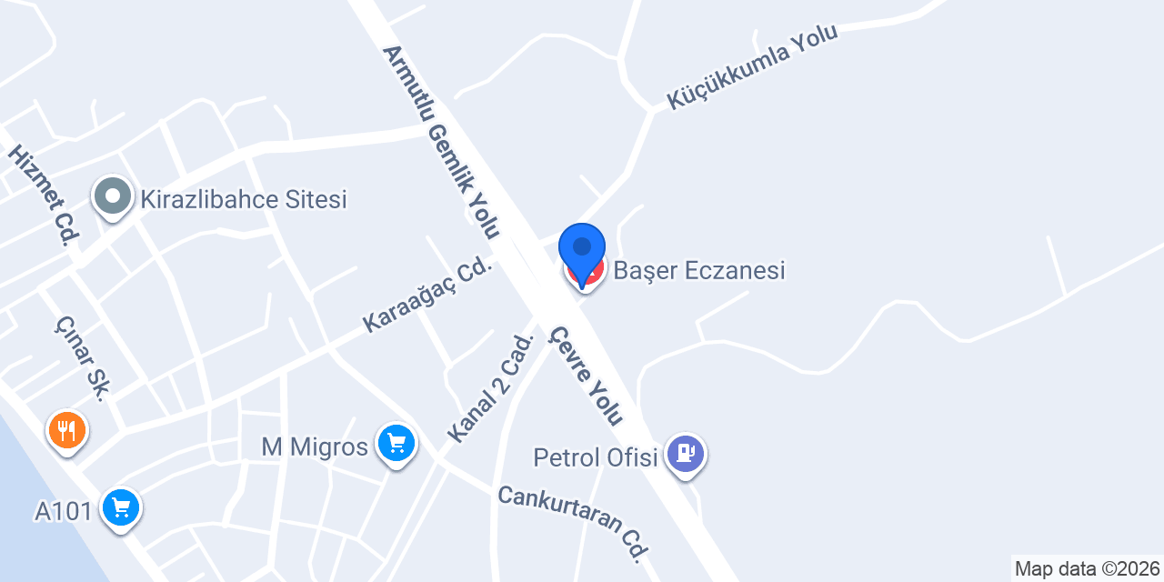 Başer Eczanesi konumu