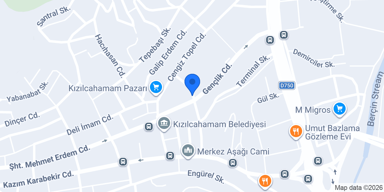 Kızılcahamam Hakimevi konumu