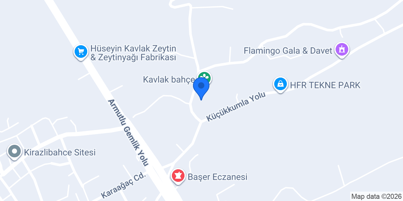 Öztürk Tekne Park konumu