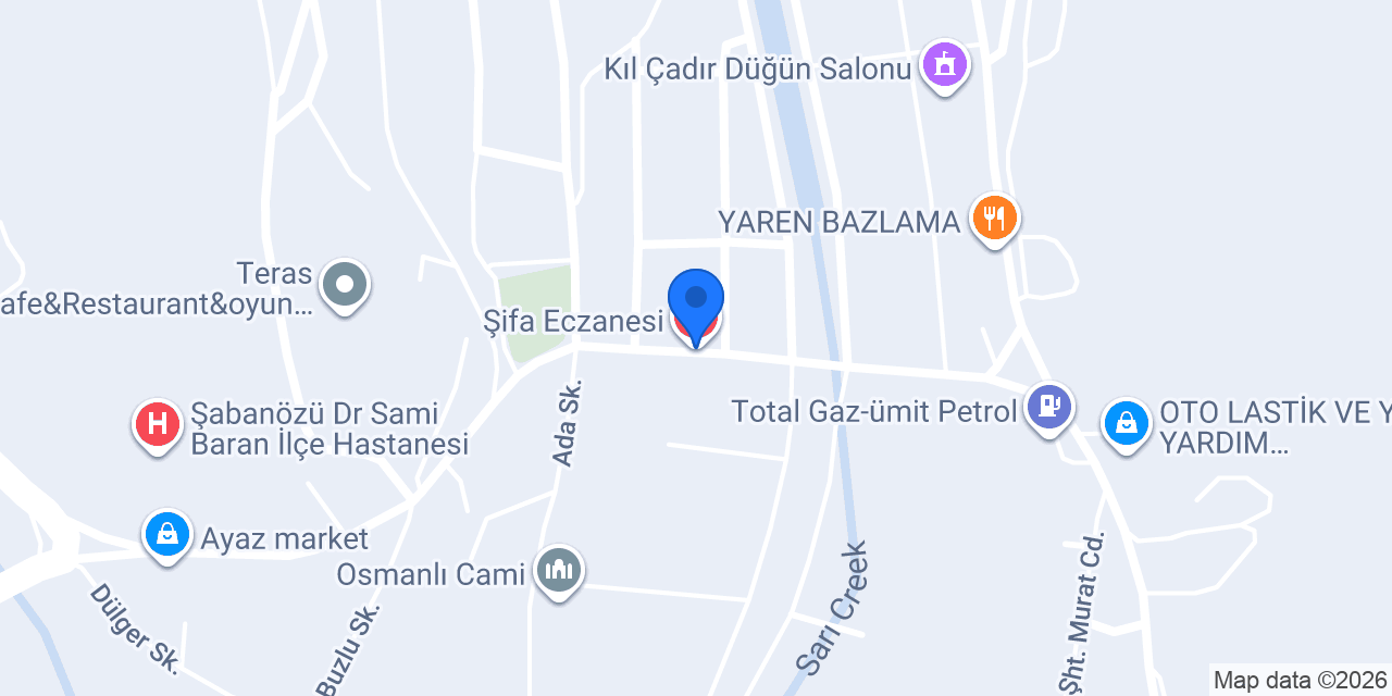 Şifa Eczanesi konumu