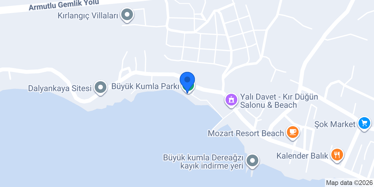 Maaile çay bahçesi-cafe konumu