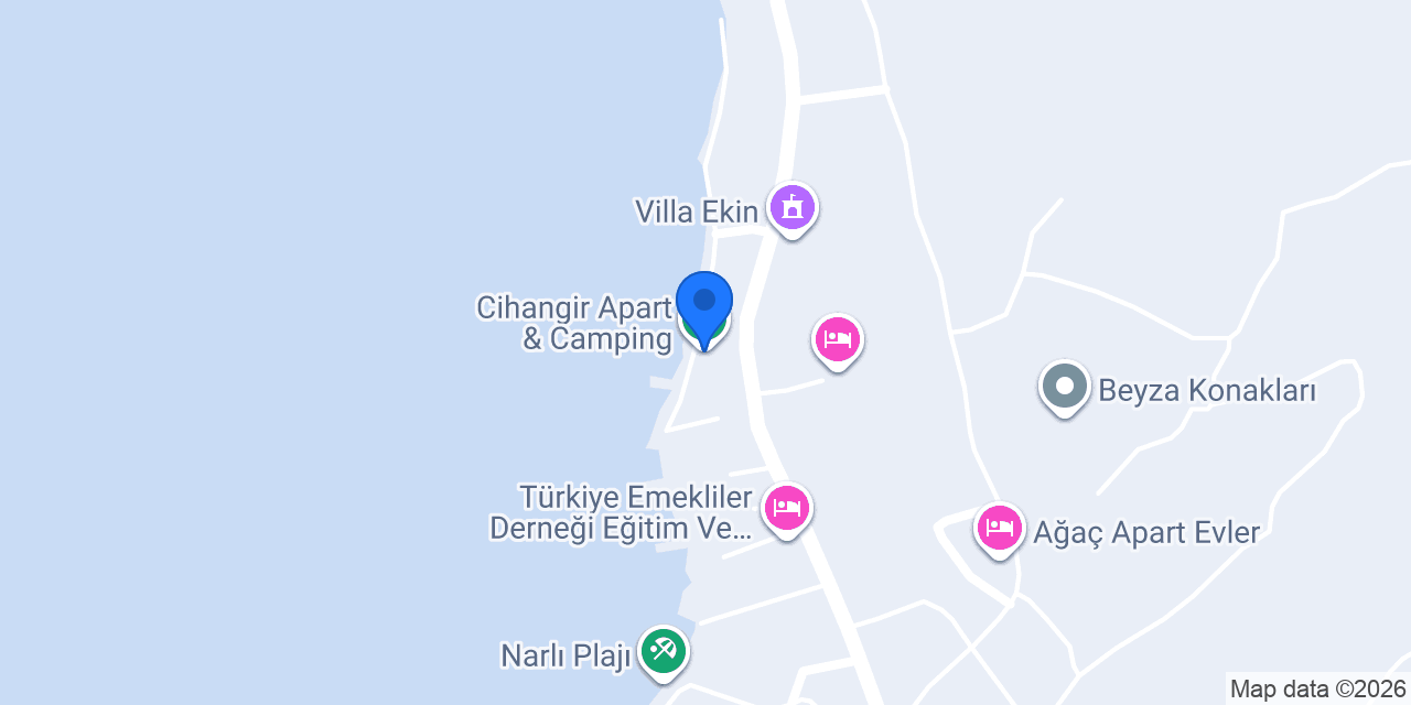 Cihangir Apart & Camping konumu
