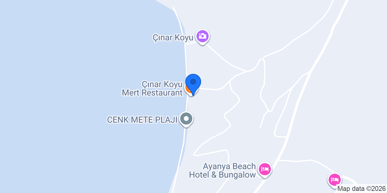 Çınar Koyu Mert Restaurant konumu