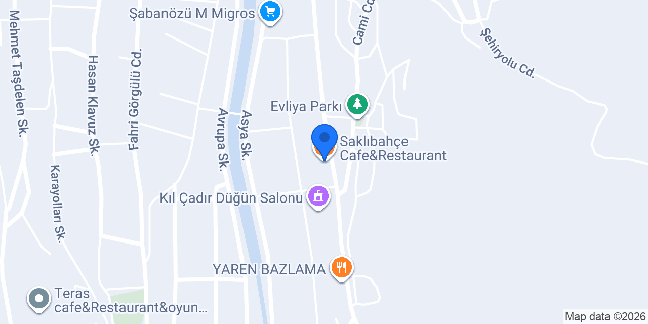 Saklıbahçe Cafe&Restaurant konumu