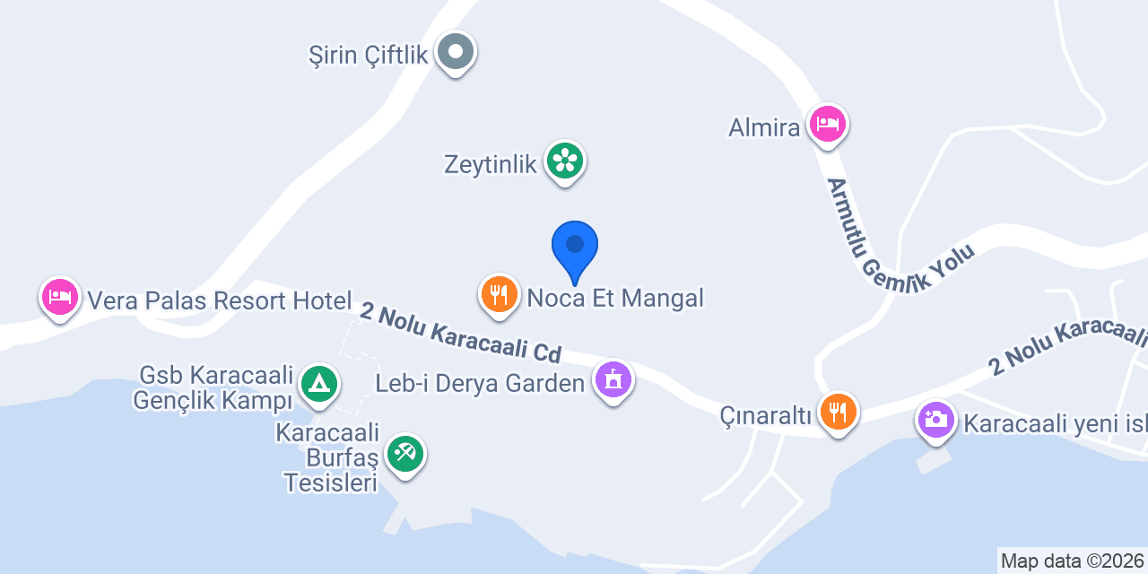 Karacaali Köyü Muhtarlığı konumu