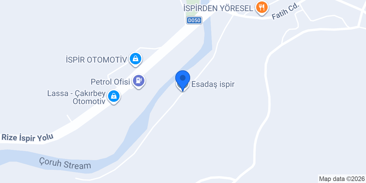 Esadaş ispir konumu