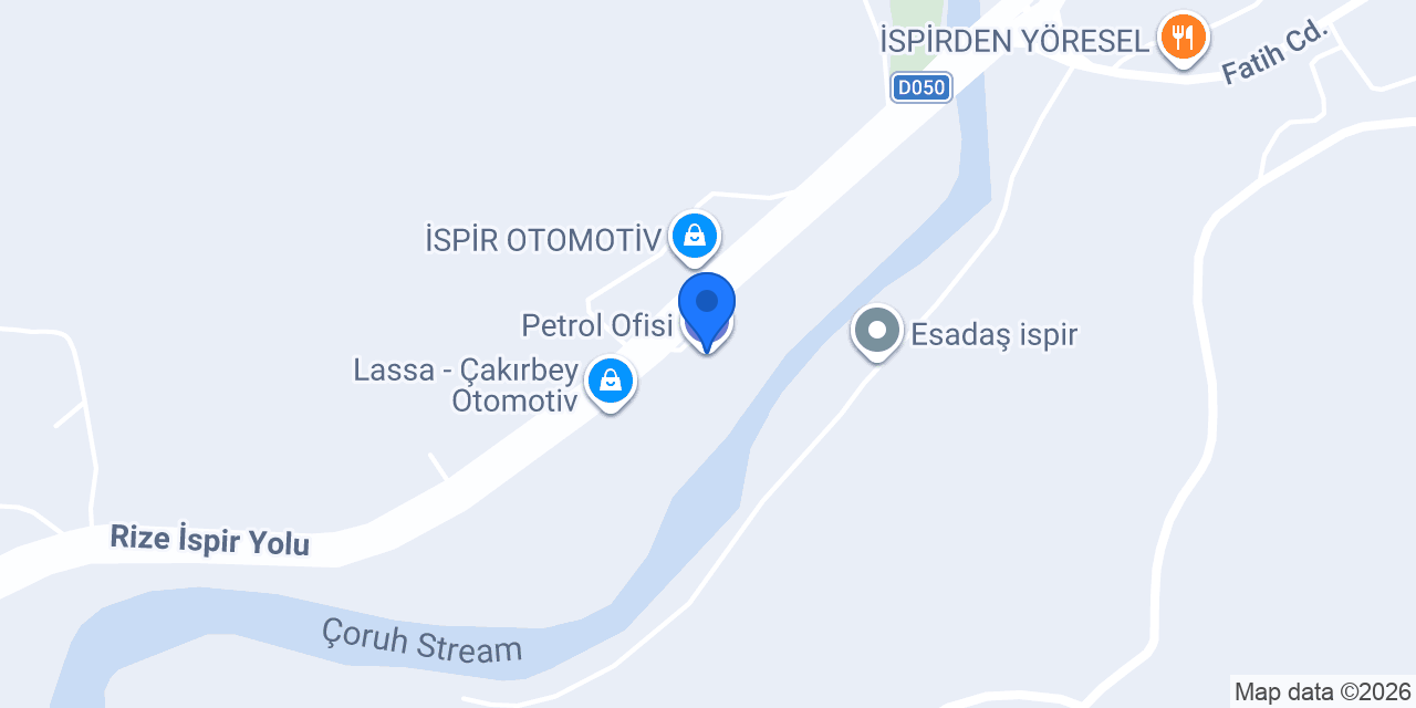 Petrol Ofisi konumu