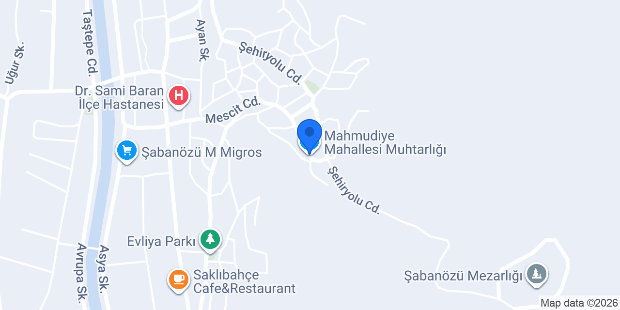 Mahmudiye Mahallesi Muhtarlığı konumu