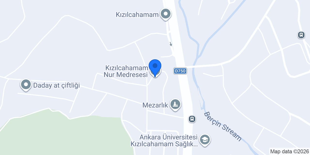 Kızılcahamam Nur Medresesi konumu