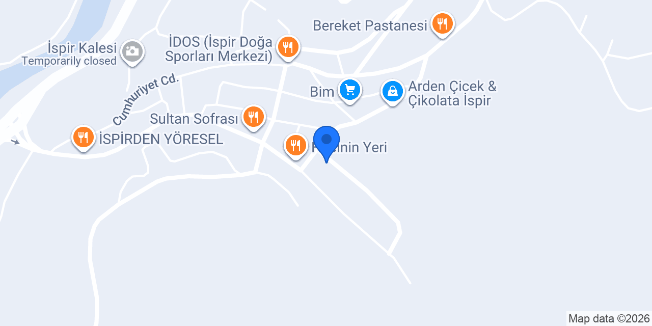 İspir Vergi Dairesi konumu