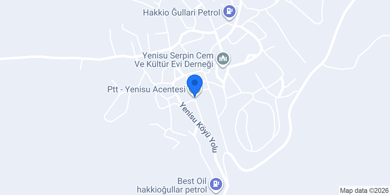 Ptt - Yenisu Acentesi konumu