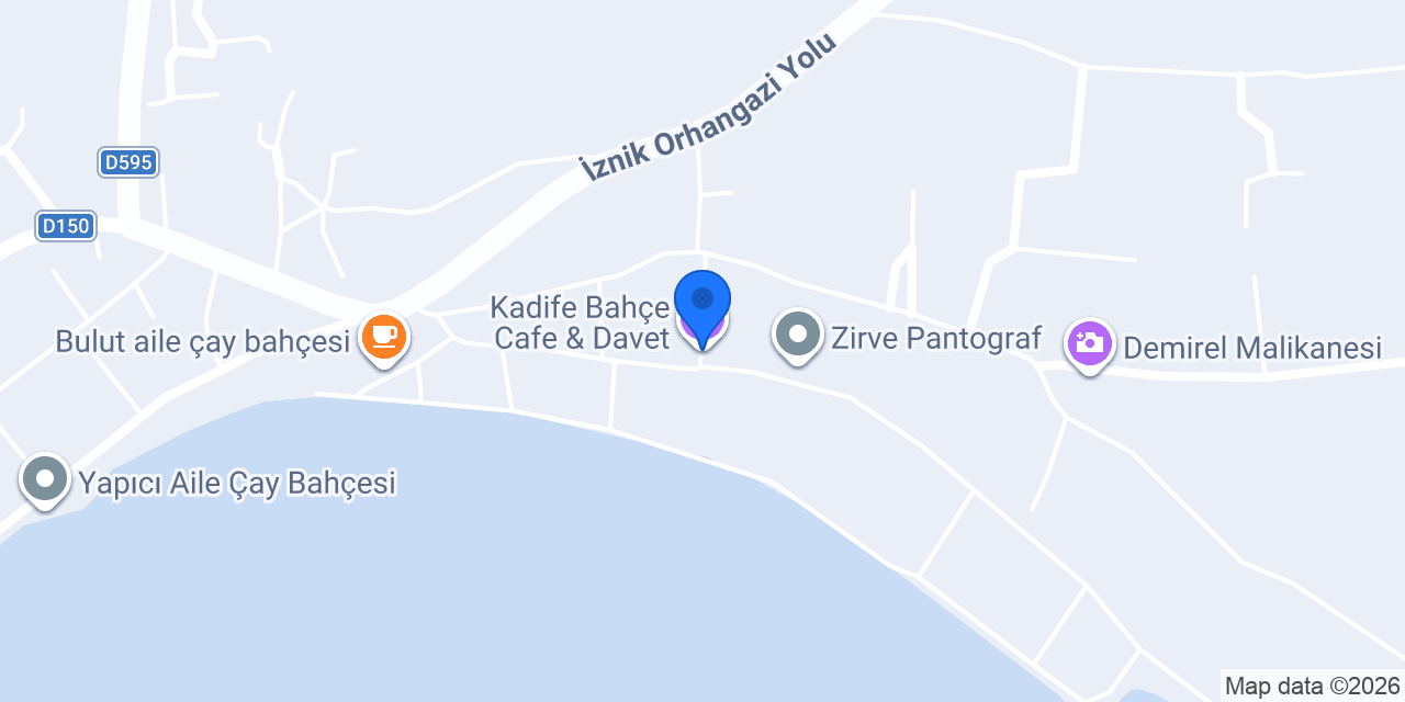 Kadife Bahçe Cafe & Davet konumu