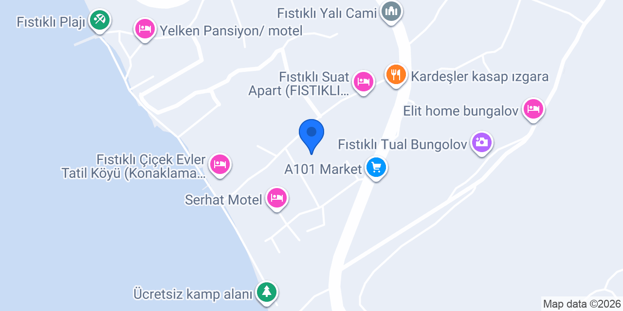FISTIKLI BEYAZ PANSİYON konumu