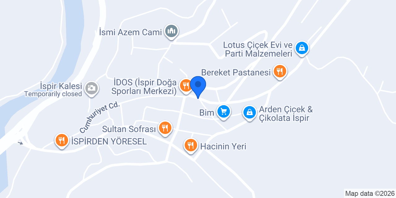 İSPİR ECZANESİ konumu