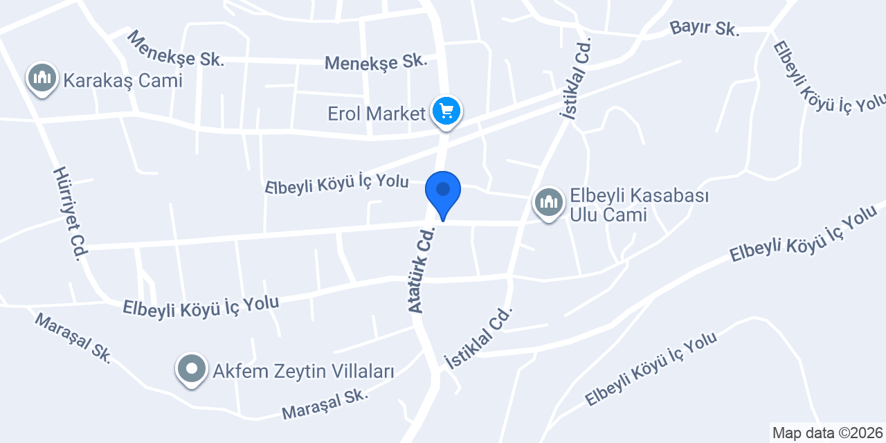 Elbeyli Ekomini market konumu