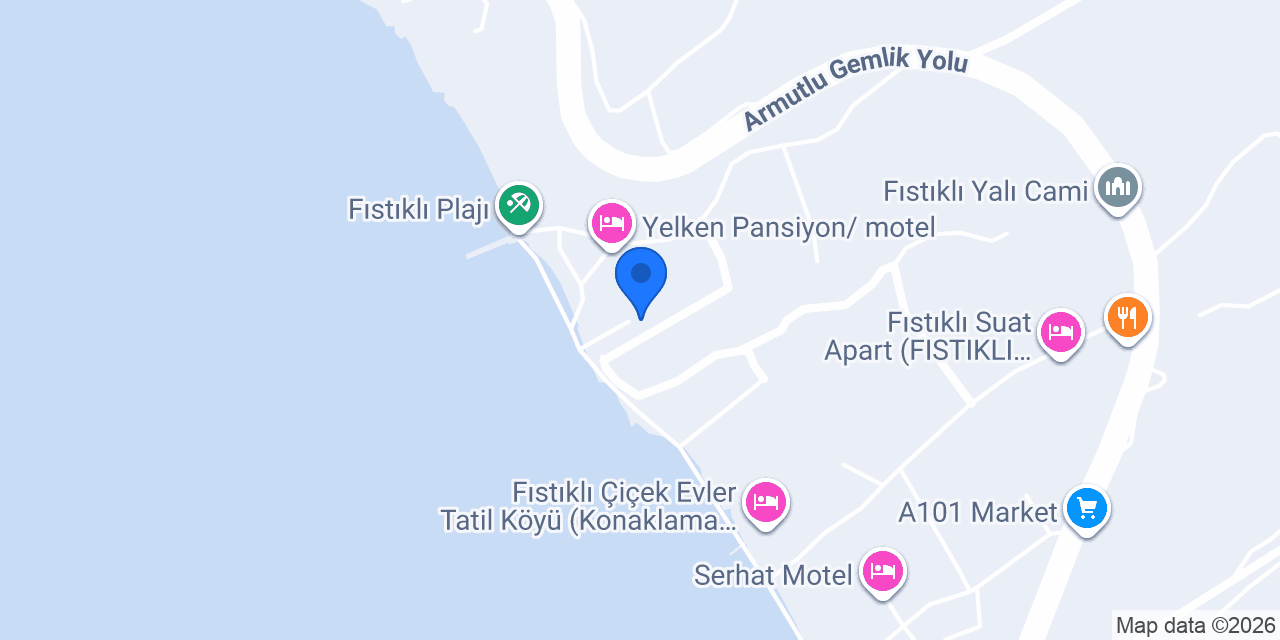 Fıstıklı Ünver Pansiyon konumu