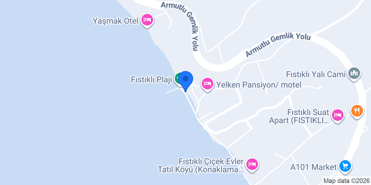 Fıstıklı Pansiyon konumu