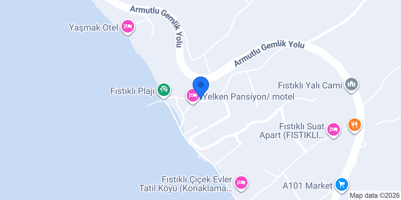İnkaya Apart Pansiyon konumu