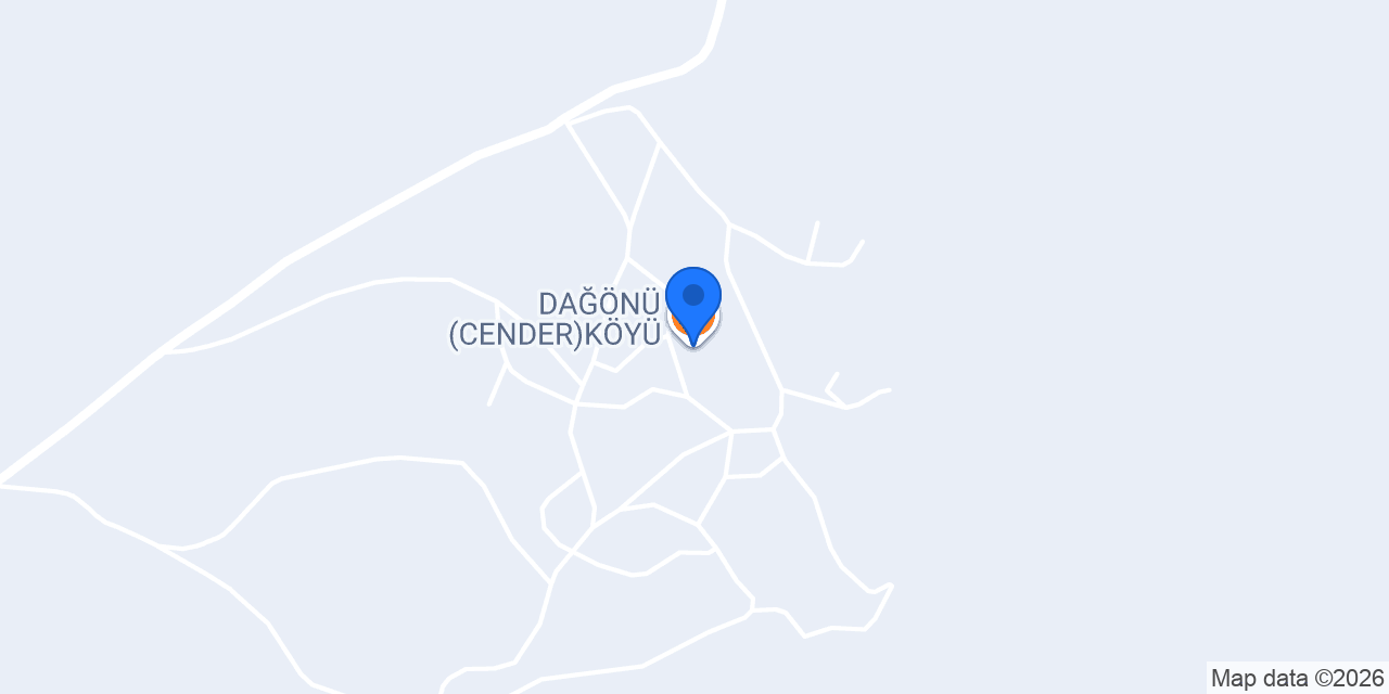 DAĞÖNÜ (CENDER)KÖYÜ konumu