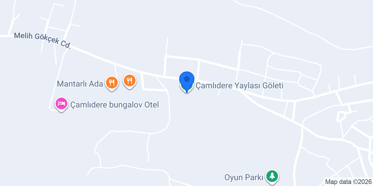 Çamlıdere Yaylası Göleti konumu