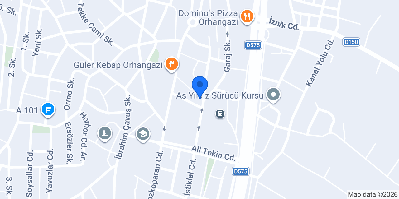 Beyza Mobilya konumu