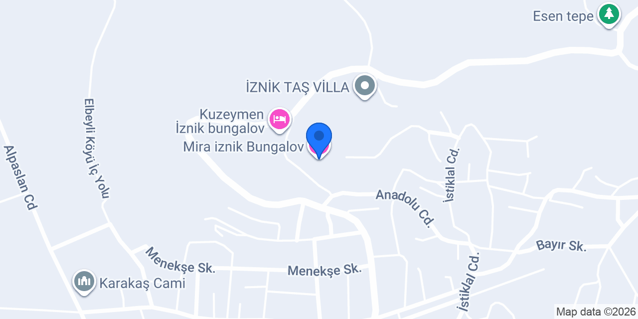 Mira iznik Bungalov konumu