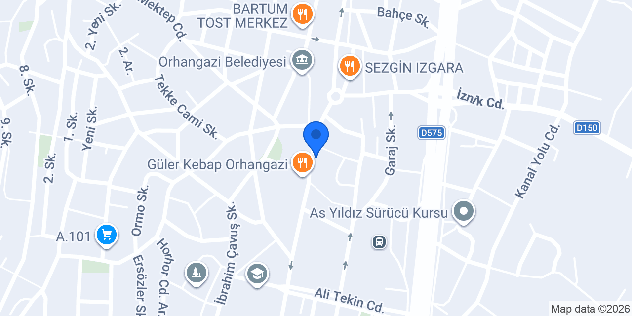 Titiz Pastanesi konumu