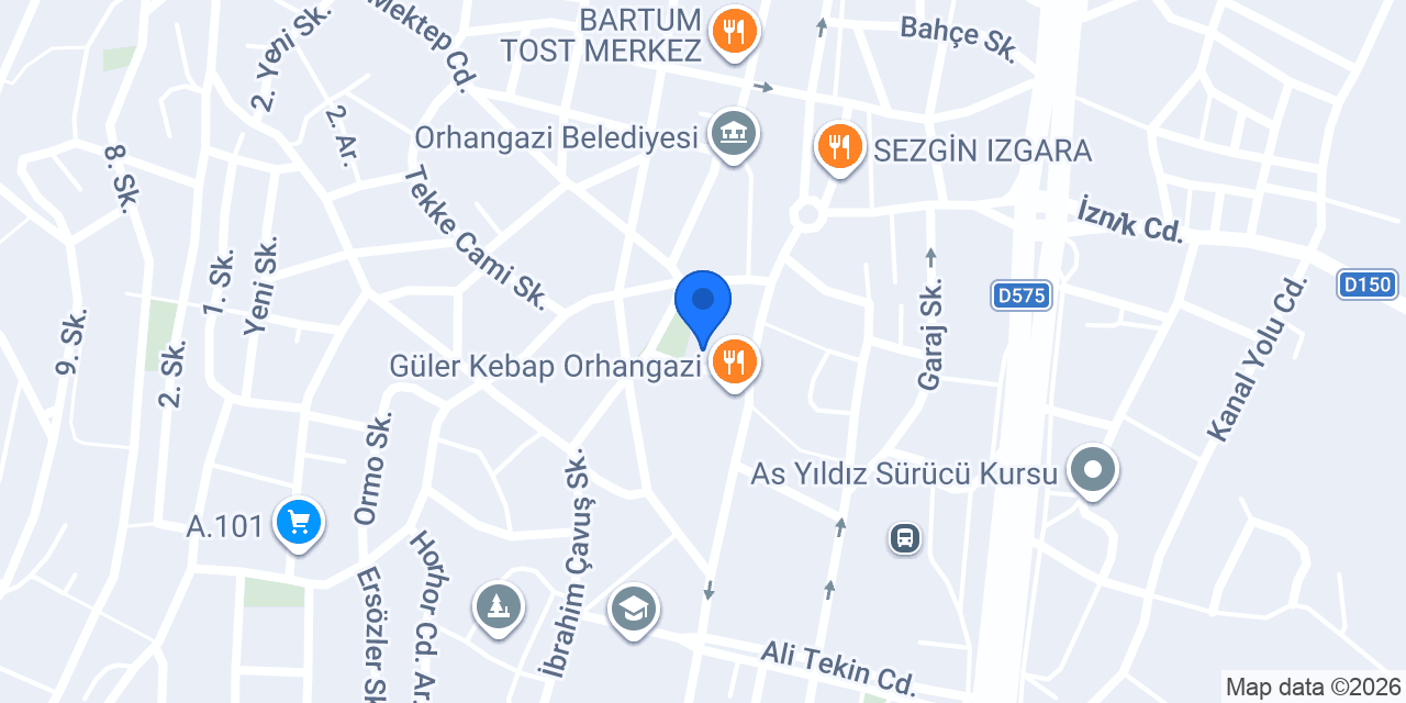 Gardenya Çiçekçilik konumu