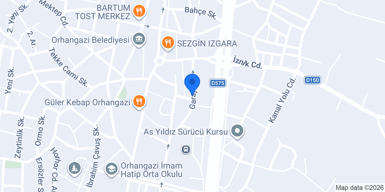 Gazioğlu Parke Duşakabin konumu