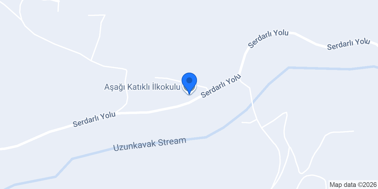 Aşağı Katıklı İlkokulu konumu