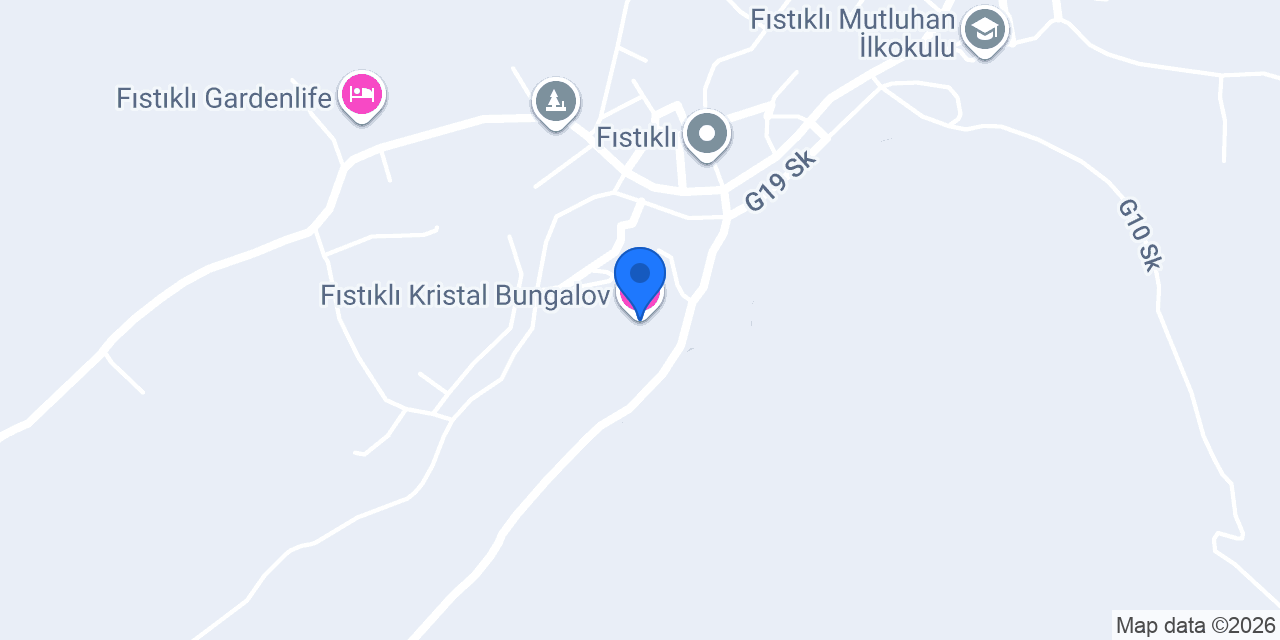 Fıstıklı Kristal Bungalov konumu