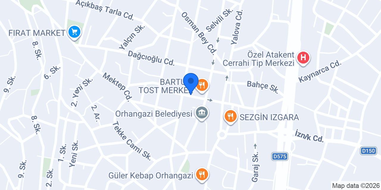 Diş Hekimi Özcan Candan konumu