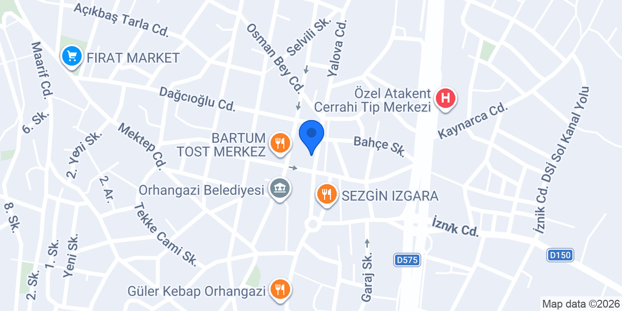 Öz Gaziantep Baklavaları konumu