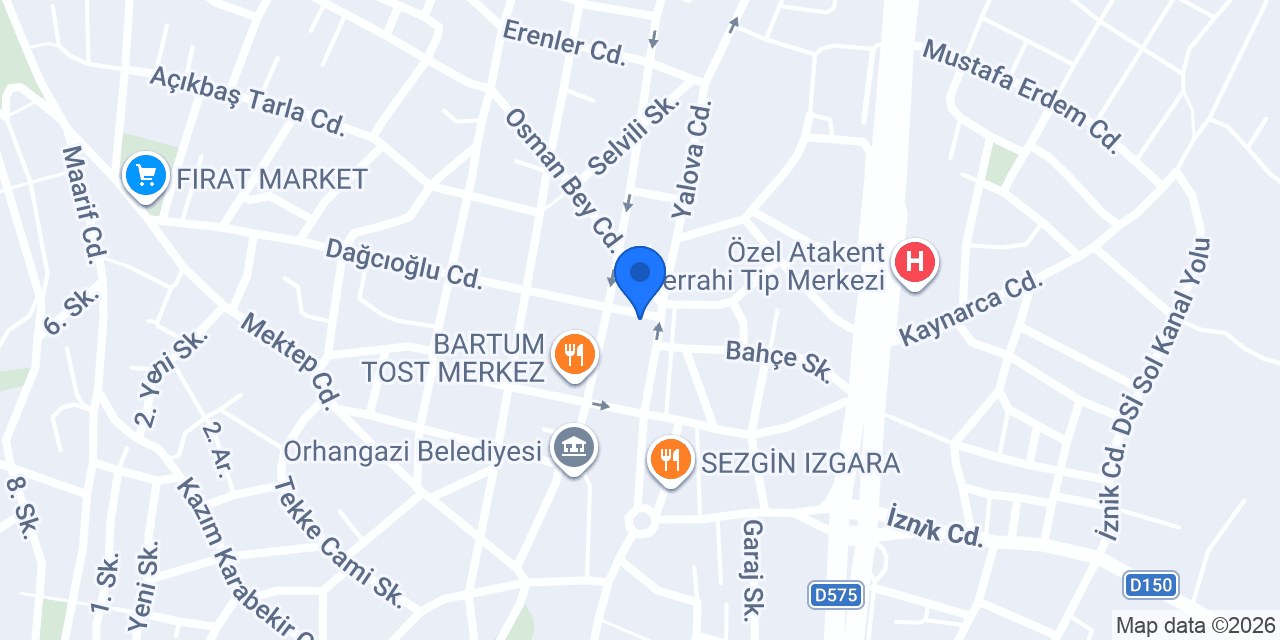 MERVE OPTİK konumu