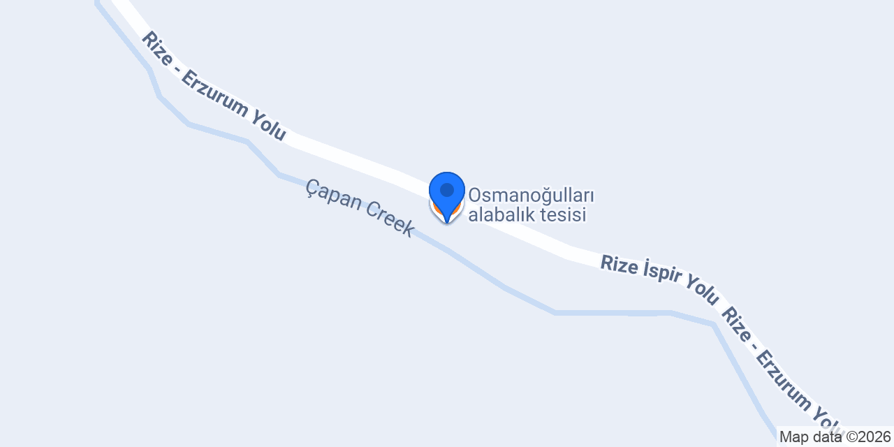 Osmanoğulları alabalık tesisi konumu