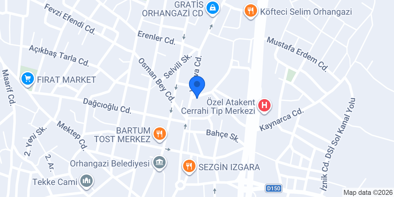 Kayhan Cantık Orhangazi konumu