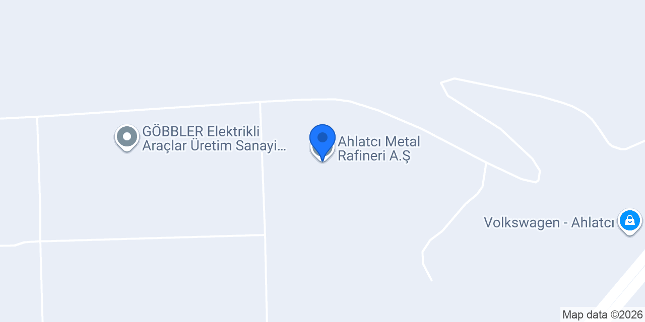 Ahlatcı Metal Rafineri A.Ş. konumu