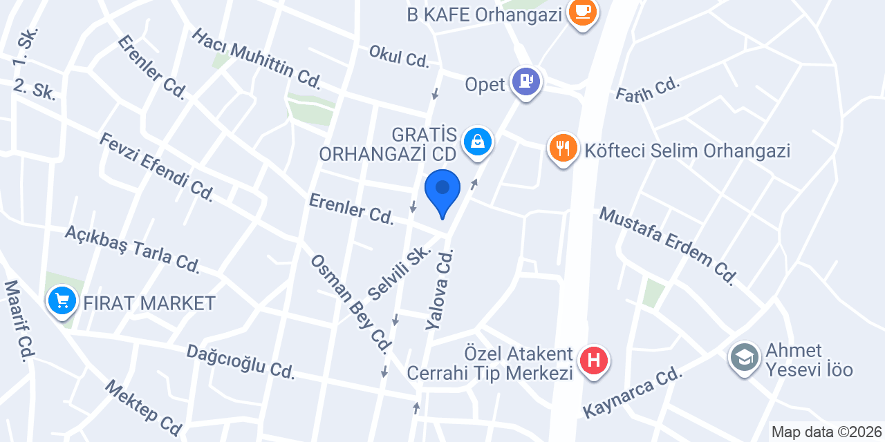 Oses Çiğ Köfte konumu