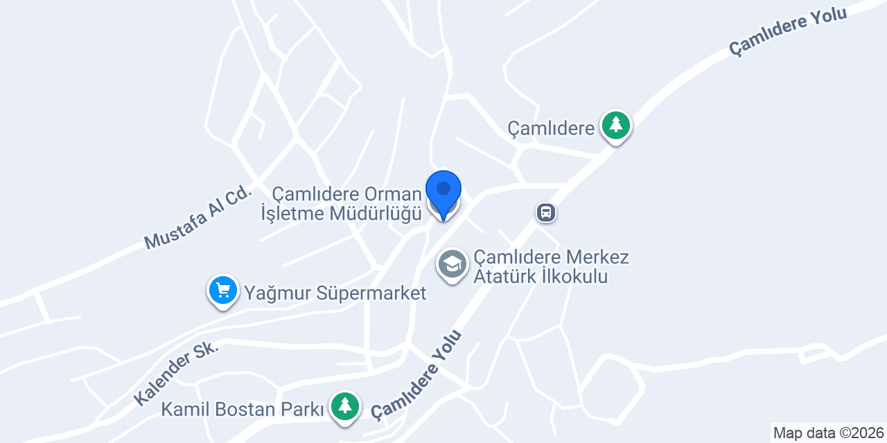 Çamlıdere Orman İşletme Müdürlüğü konumu